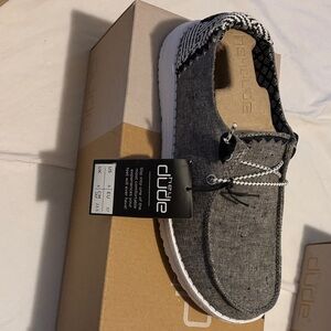 Hey Dude Woman’s Black and White Loafers